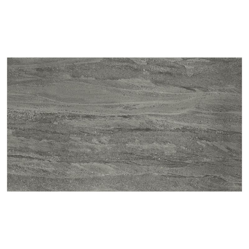 Table de basse Cesano rectangulaire en aluminium blanc et céramique pleine Aspen Grey - Lg. 140 x Lrg. 80 x Haut. 24.2 cm