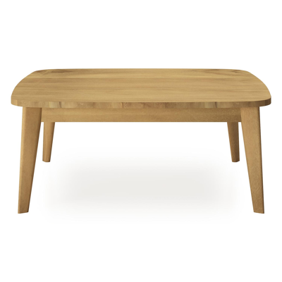 Table basse Lacrima en teck - Lg 90 x larg. 90 x H 37 cm