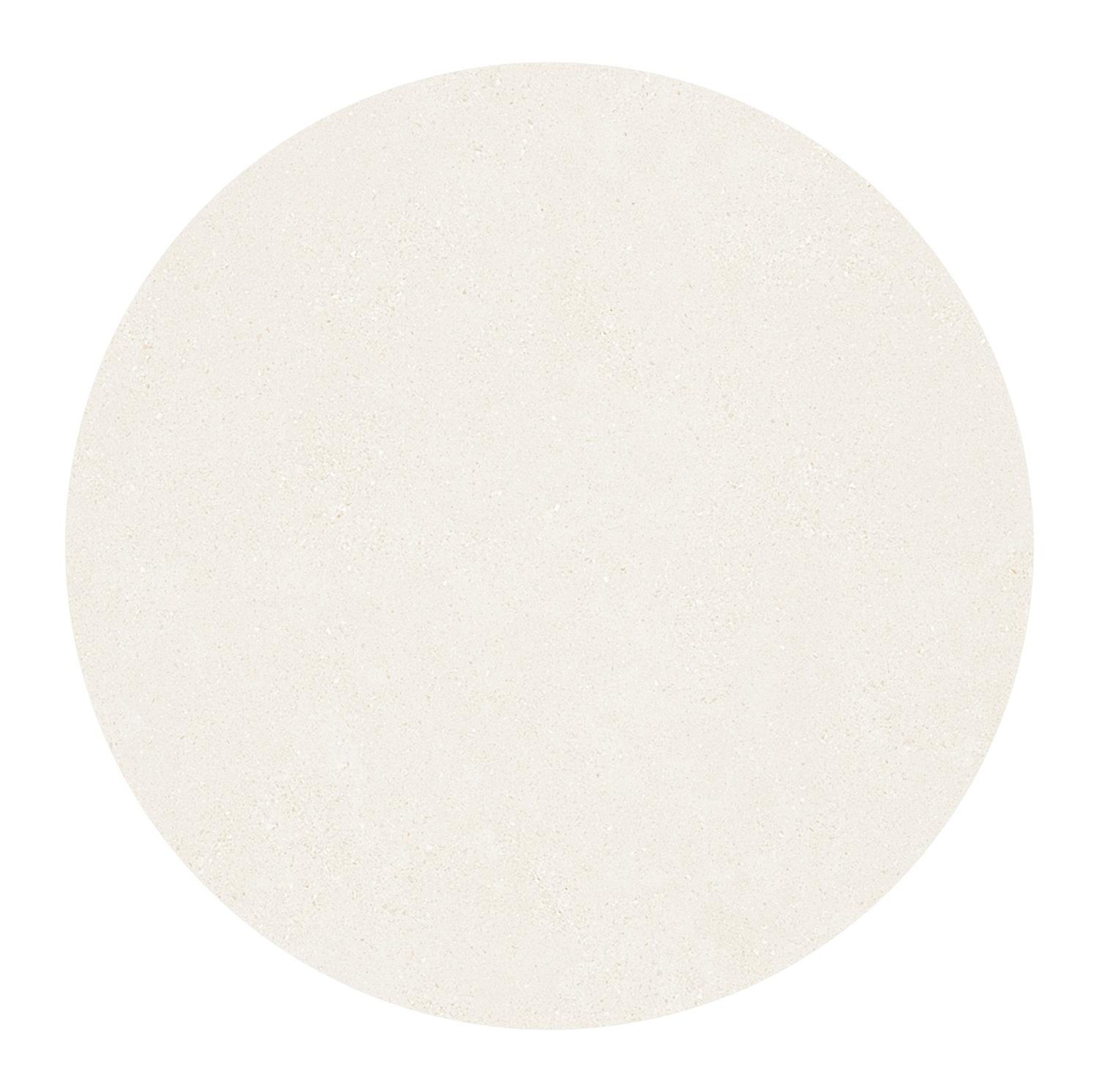 Pamplona ronde tuinset in wit aluminium en sintered stone crema minerale met 4 Matera tuinstoelen