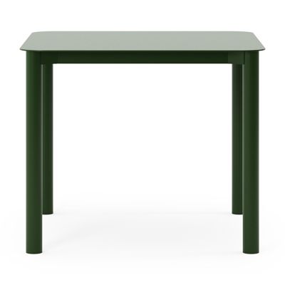 Orso tuintafel afgerond vierkant in groen aluminium - L 90 x B 90 x H 75 cm