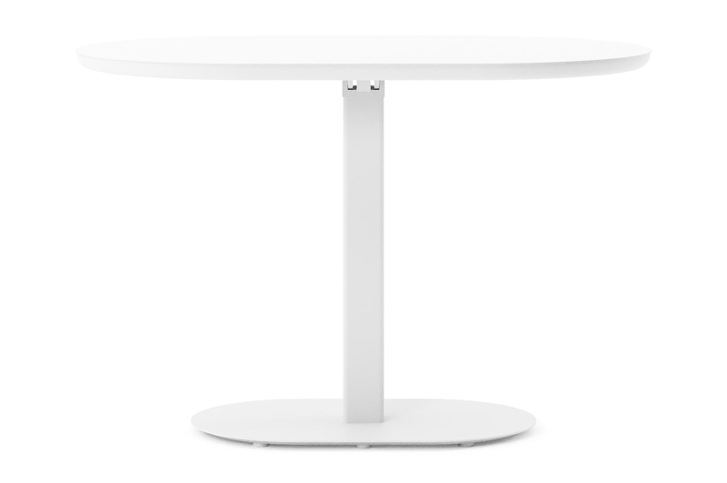 Teramo kantelbare tuintafel rechthoekig in wit aluminium - L 110 x B 70 x H 74 cm