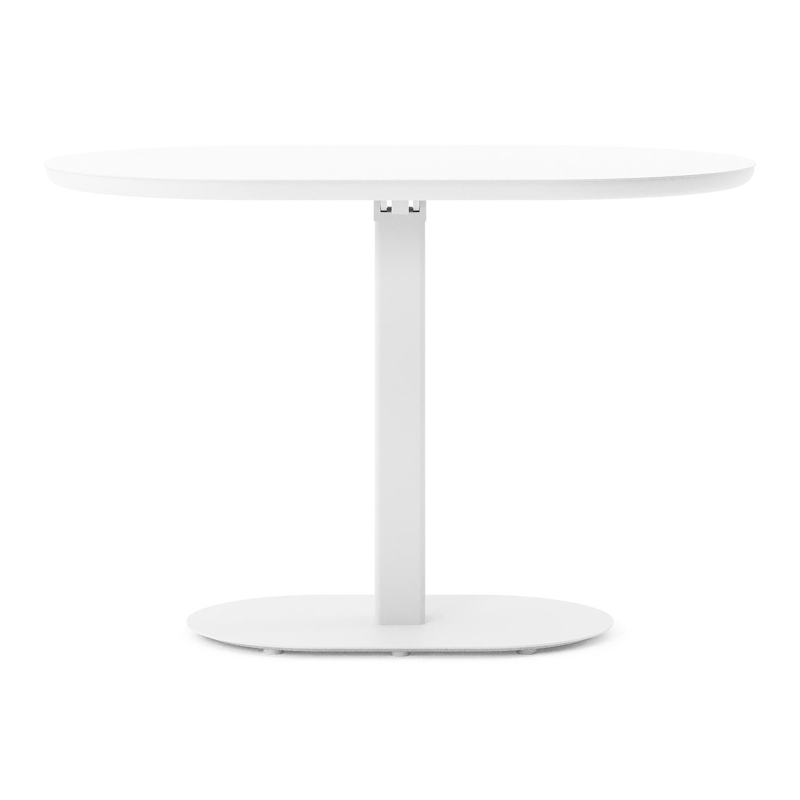 Teramo kantelbare tuintafel rechthoekig in wit aluminium - L 110 x B 70 x H 74 cm