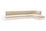 Chaise longue links + 3-zit