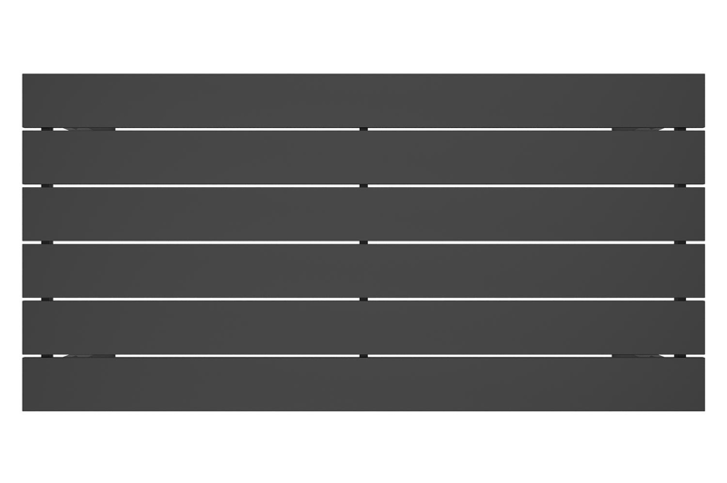 Nelas loungetafel in zwart aluminium - L 120 x B 60 x H 42 cm