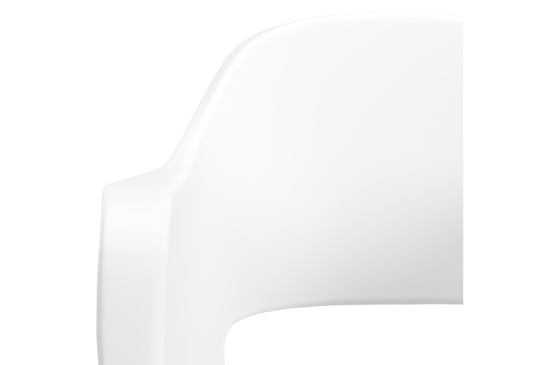 Artena tuinstoel in wit aluminium en wit kunststof