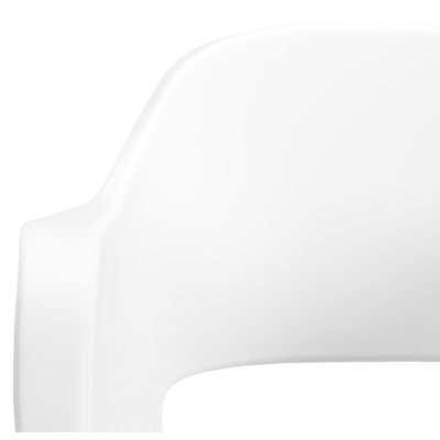 Ensemble de jardin Trente en aluminium blanc avec plateau de table en céramique pleine gris et 8 chaises de jardin Artena