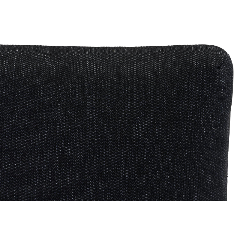 Salon de jardin Cordoue en aluminium noir avec coussins en weather+ softtouch noir