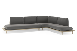 Chaise longue gauche + 2-pl