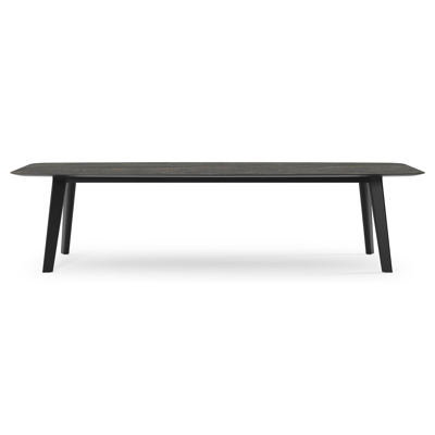 Table de jardin Lacrima en aluminium noir et céramique pleine black obsession - Lg 315 x Larg. 115 x H 74 cm