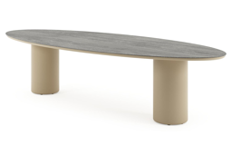 Ovaal - L 320 x B 130 x H 73.5 cm