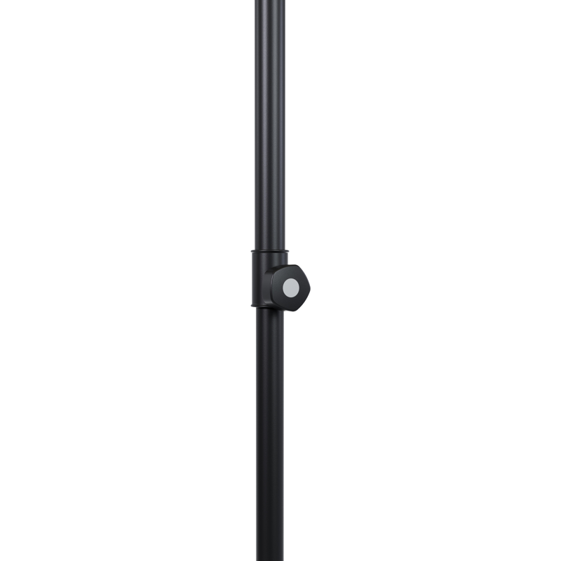 Umbria staanparasol in zwart aluminium met beige all weather sunbrella® premium parasoldoek - Dia. 250 cm (zonder voet)