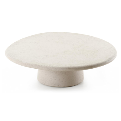Globo loungetafel in beige beton - L120 X B112 X H 34cm