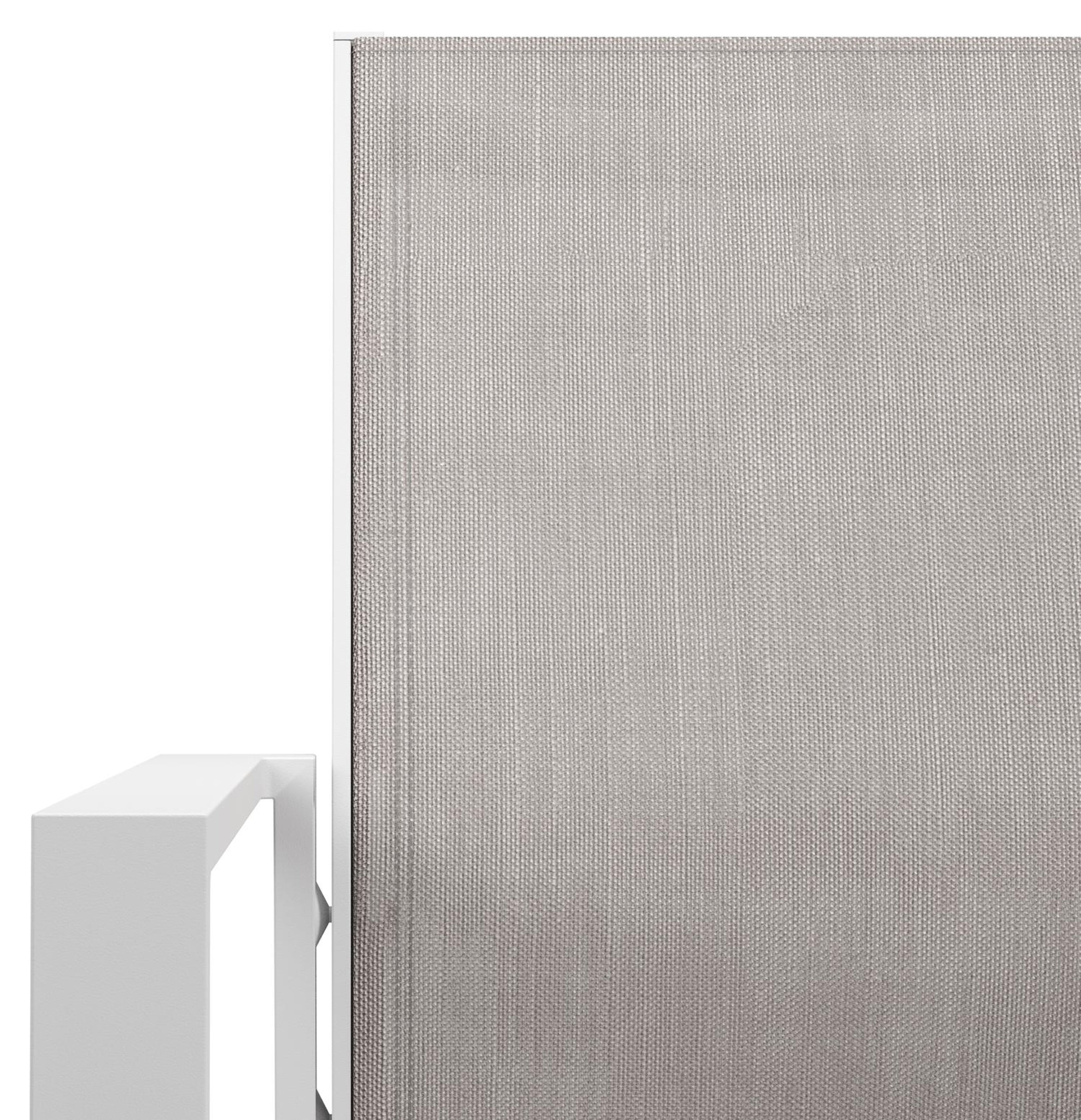 Alora tuinset in wit aluminium en grijs sintered stone met 8 Bahia tuinstoelen