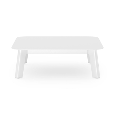 Mosa loungetafel in wit aluminium - L 64 x B 64 x H 21 cm