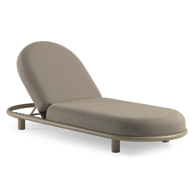 Lomano verstelbaar ligbed in beige aluminium met catania beige all weather cosytica