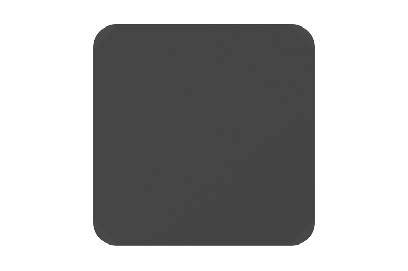 Orso tuintafel afgerond vierkant in zwart aluminium - L 90 x B 90 x H 75 cm