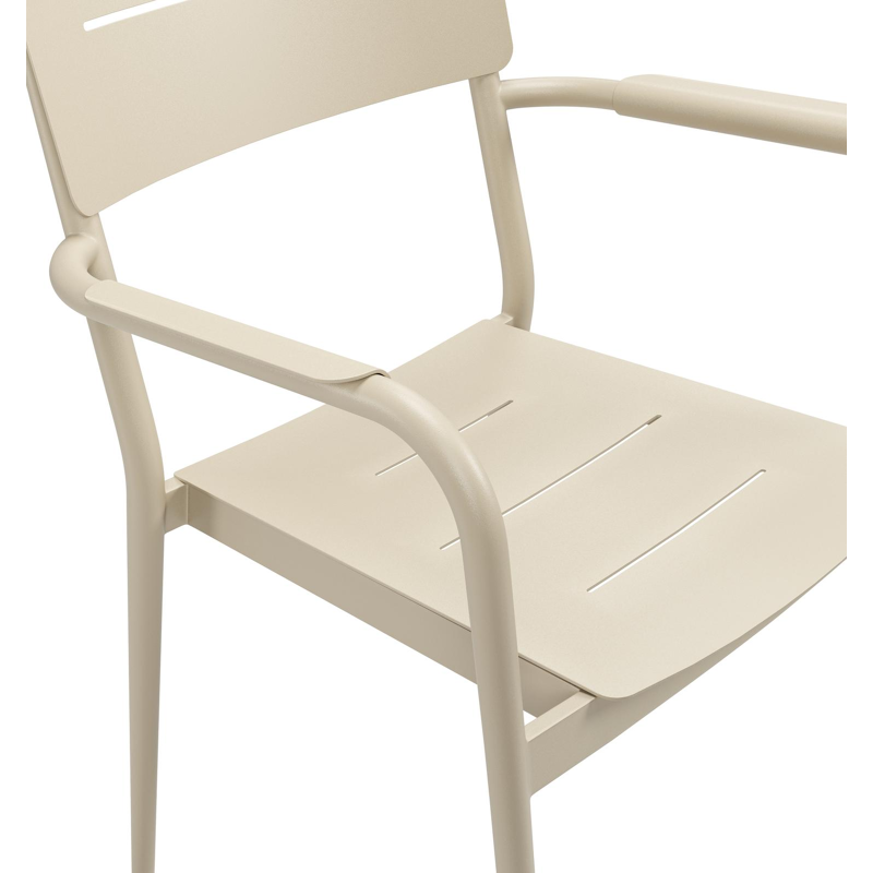 Salto tuinstoel in beige aluminium