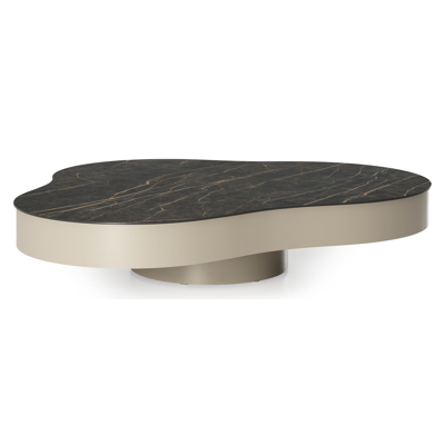 Lomano loungetafel cloud in beige aluminium en aluminium Black Obsession - L 131 x B 108 x H 25 cm