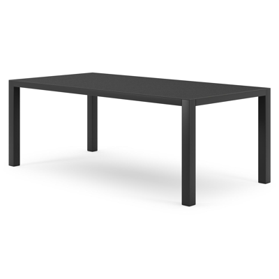 Como tuintafel in zwart aluminium en volkeramiek nero black - L 200 x B 100 x H 75 cm