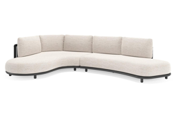 Chaise longue rechts + 2-zit