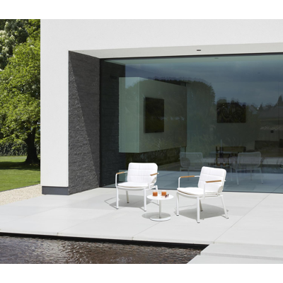 Fano lounge balkonset - wit aluminium wit- - aluminium en  - 2 personen