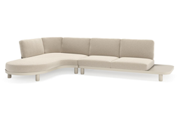 Chaise longue droite + 2 places