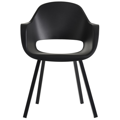 Trente tuinset in zwart aluminium en teak naturel tafelblad met 10 Artena tuinstoelen