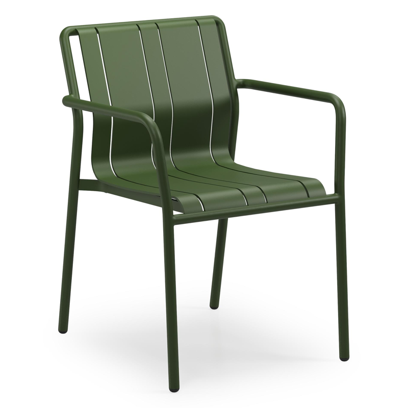 Bolito tuinstoel in groen aluminium