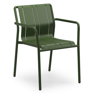 Bolito tuinstoel in groen aluminium