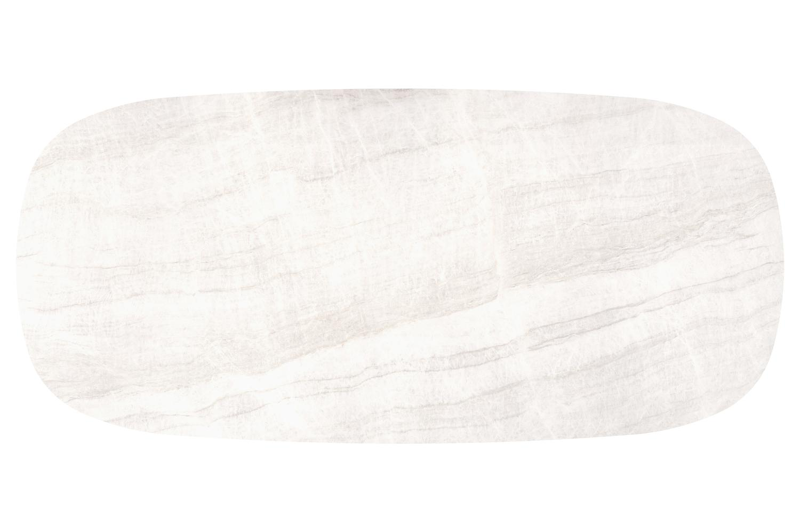 Amico tuintafel bombo xl in beige aluminium en volkeramiek Taj Mahal - L 320 x B 148 x H 73.5 cm