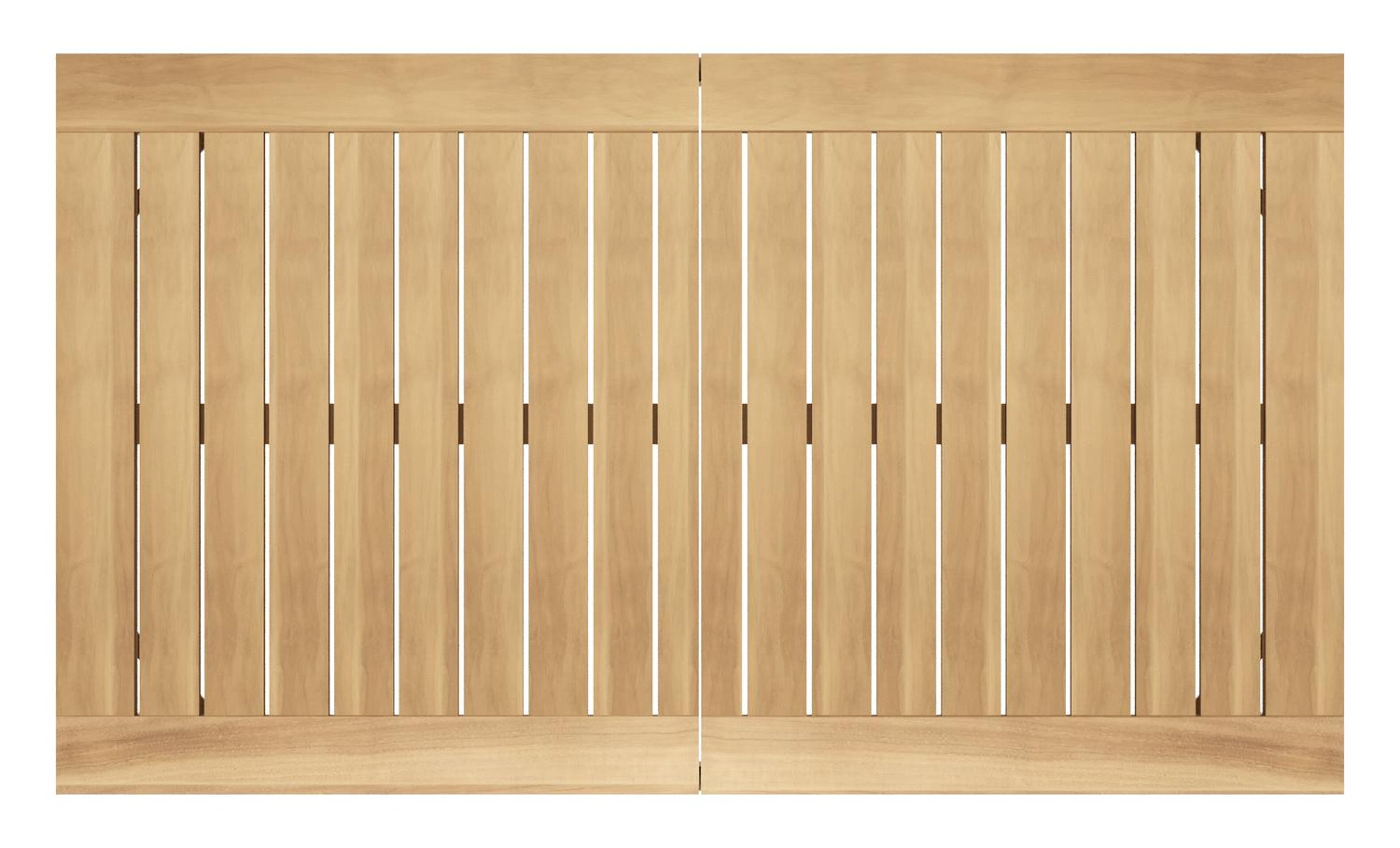 Table de jardin extensible Amalfi rectangulaire en aluminium beige et teck - Lg. 156-214 x Lrg. 90 x Haut. 75 cm