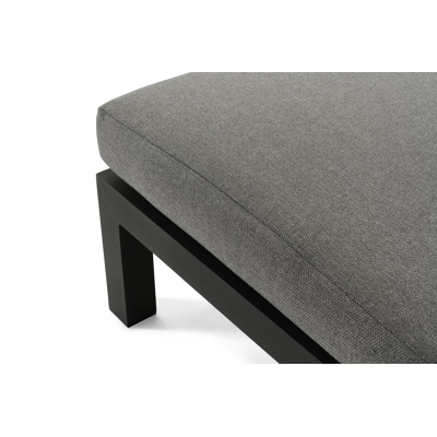 Cella loungeset in zwart aluminium met grijs weather+ softtouch kussens