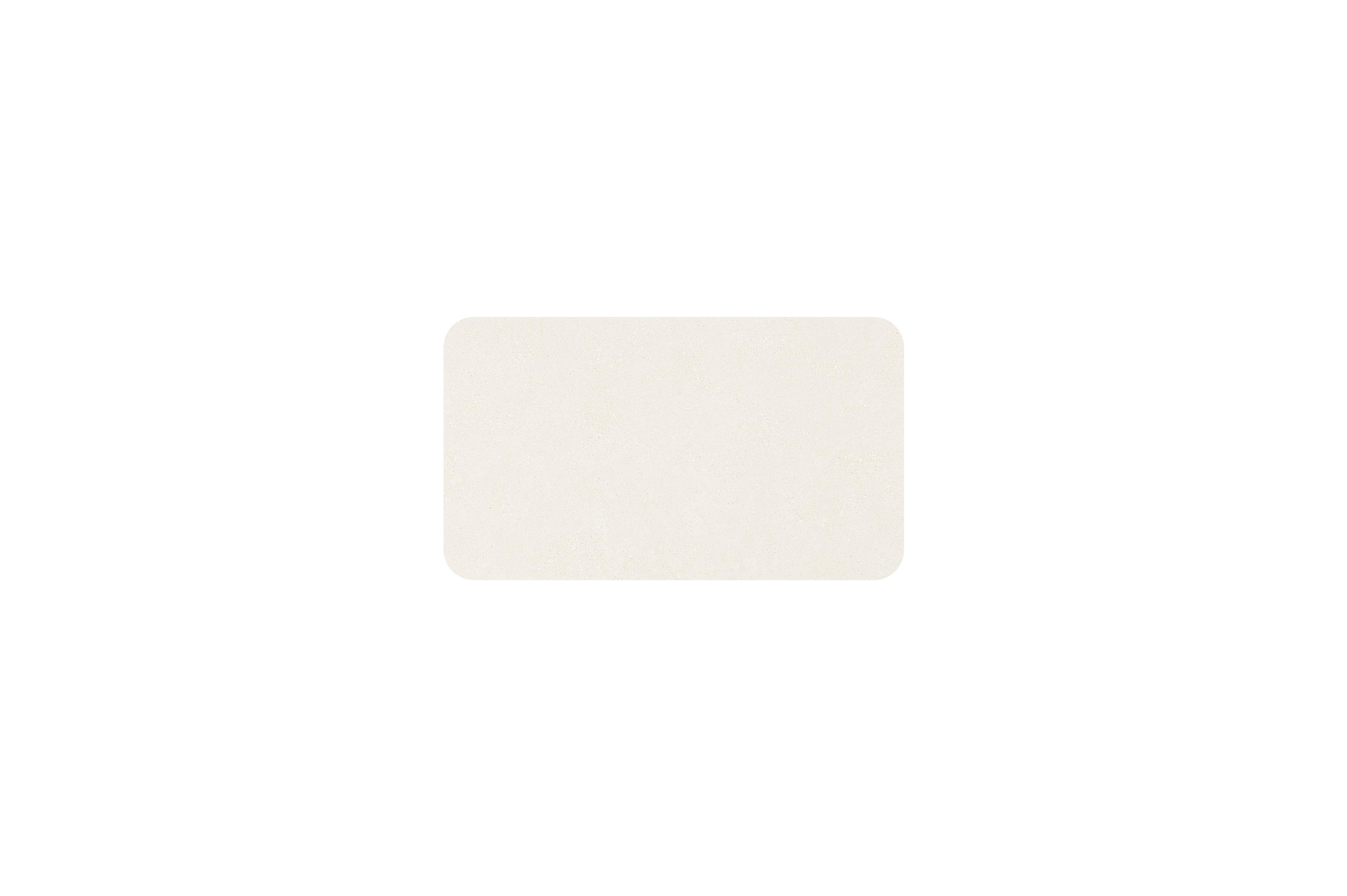 Orso tuintafel rechthoekig afgerond in beige aluminium en volkeramiek beige - L 140 x B 80 x H 75 cm