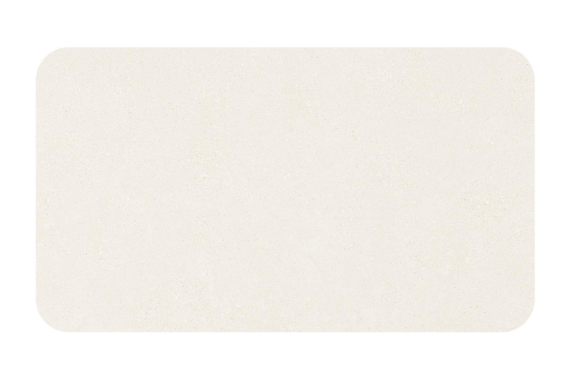 Table de jardin Orso rectangulaire arrondi en aluminium beige et céramique pleine beige - Lg. 140 x Lrg. 80 x Haut. 75 cm