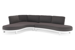 Chaise longue rechts + 2-zit organisch