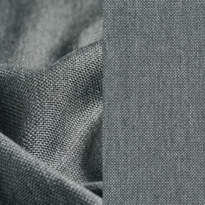 Rufina zweefparasol in wit aluminium met natte charcoal chine all weather sunbrella® luxe parasoldoek - L1: 300 x L2: 400 cm (zonder voet)