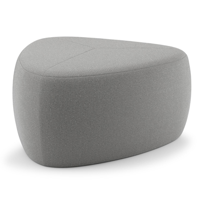 Pouf Masso en sunbrella_luxe savane zinc - Lg 60 x Prof 60 x H 35 cm