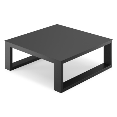 Verato hoektafel in zwart aluminium - L 88 x B 88 x H 32 cm