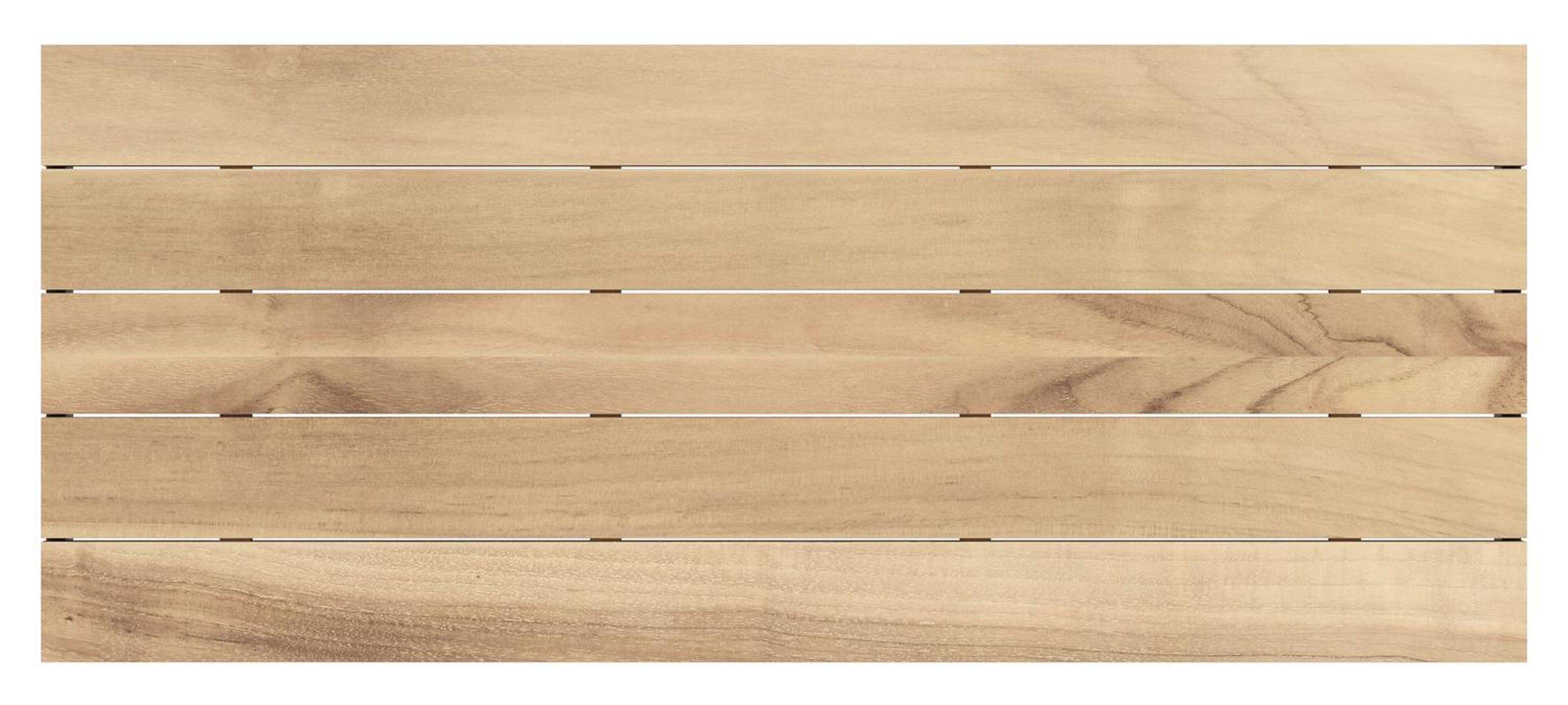 Como tuintafel in zwart aluminium en teak - L 240 x B 100 x H 75 cm