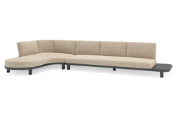 Chaise longue rechts + 3-zit