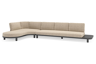 Chaise longue rechts + 3-zit