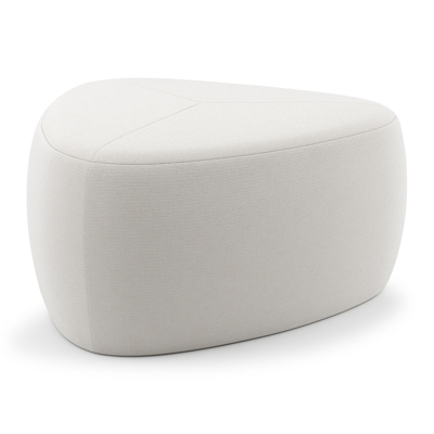 Pouf Masso en sunbrella_luxe savane white - Lg 60 x Prof 60 x H 35 cm