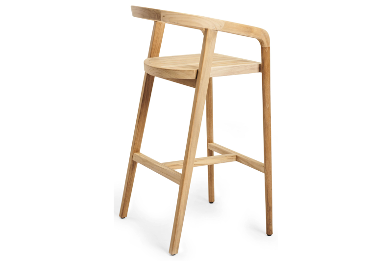 Lacrima barstoel in teak