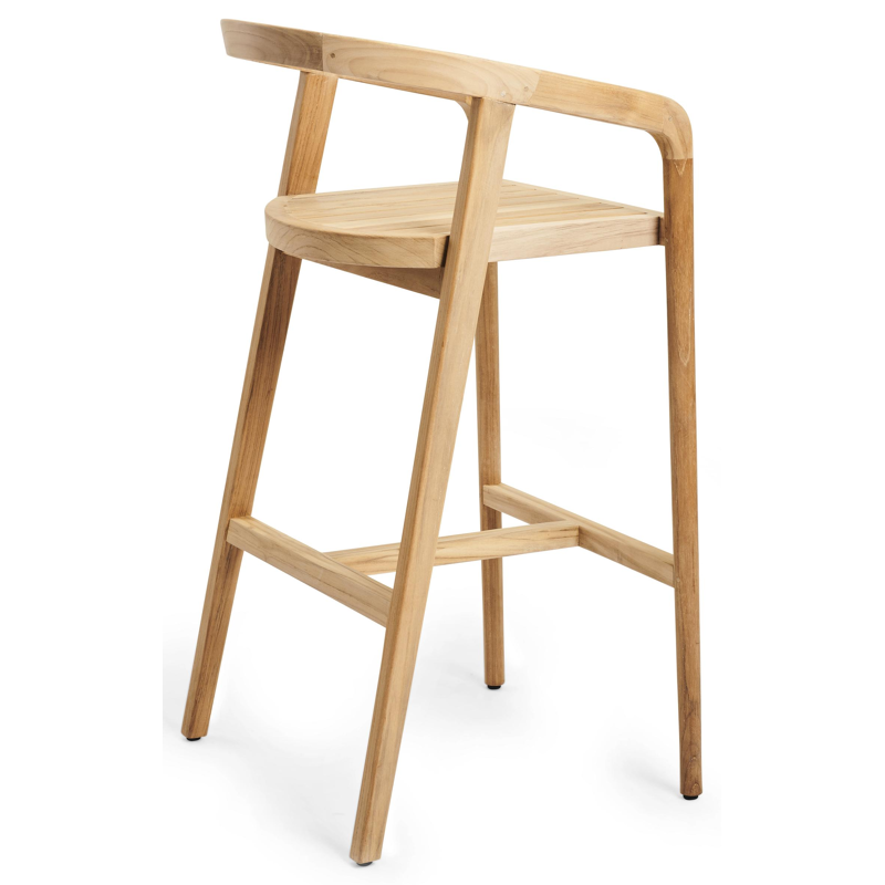 Chaise de bar Lacrima en teck