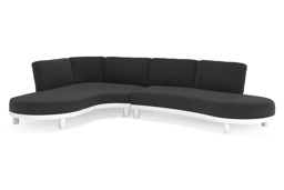 Chaise longue rechts + 2-zit organisch