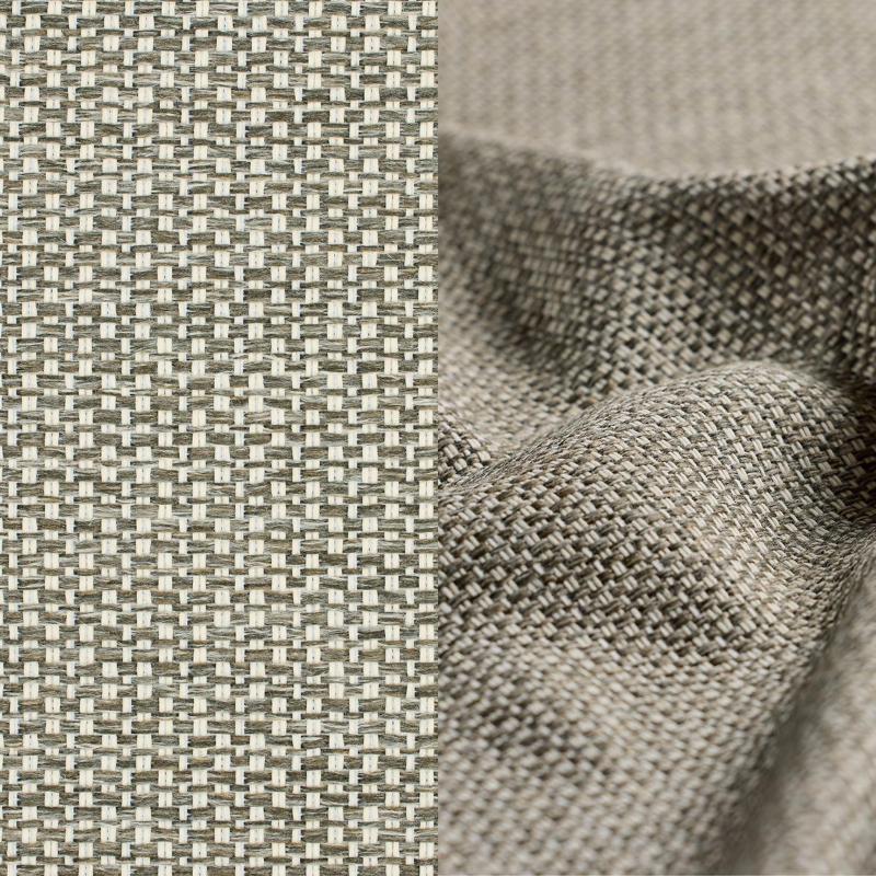 Avila loungestoel 1-zit + poef in zwart aluminium met twilight granite weather+ softtouch kussen