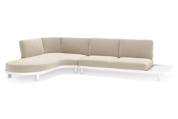 Chaise longue droite + 2 places
