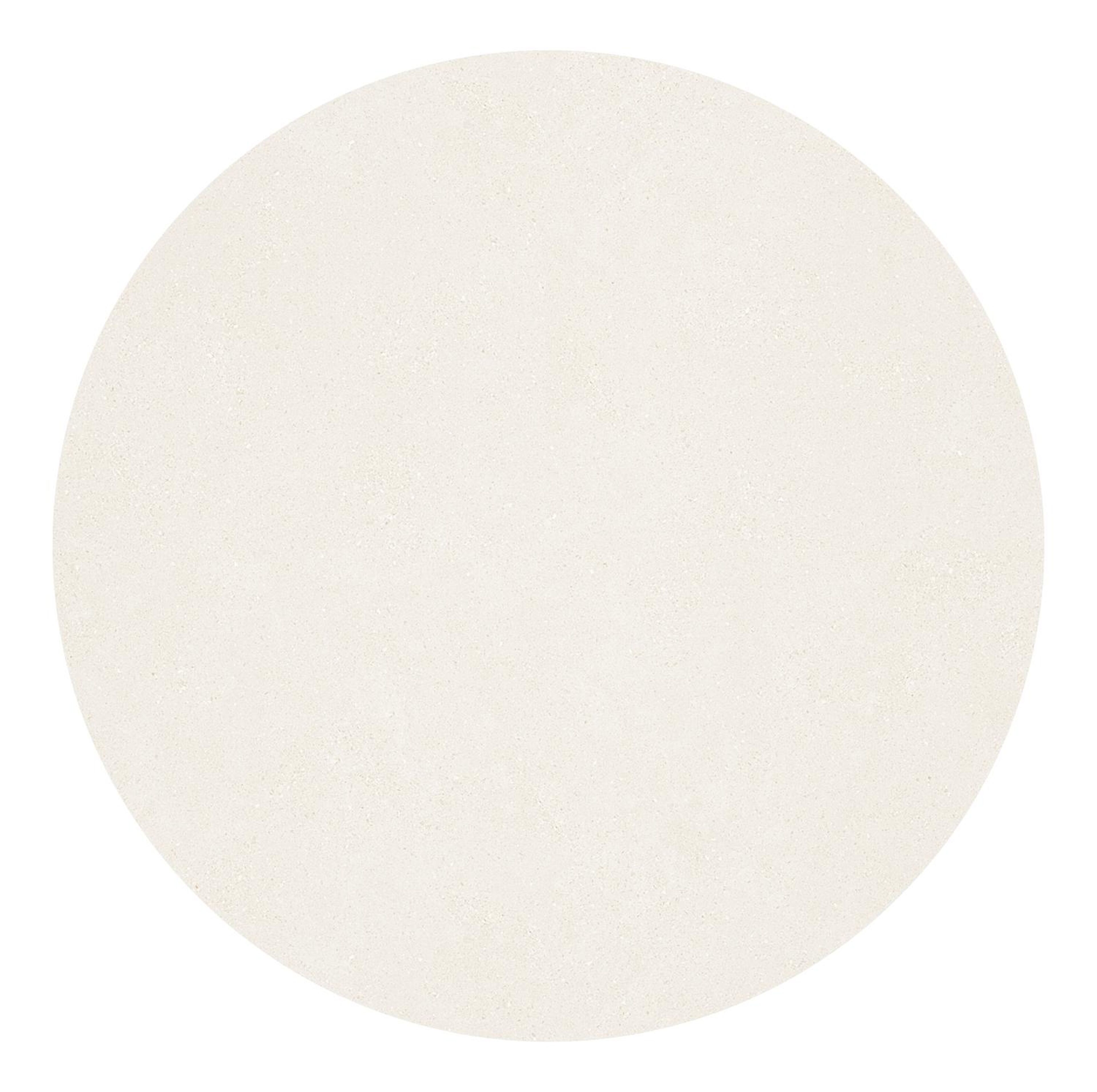 Pamplona ronde tuinset in zwart aluminium en sintered stone crema minerale met 6 Calobra tuinstoelen