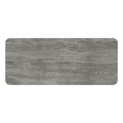 Orso tuintafel rechthoekig afgerond in zwart aluminium en volkeramiek aspen grey - L 240 x B 100 x H 73.5 cm