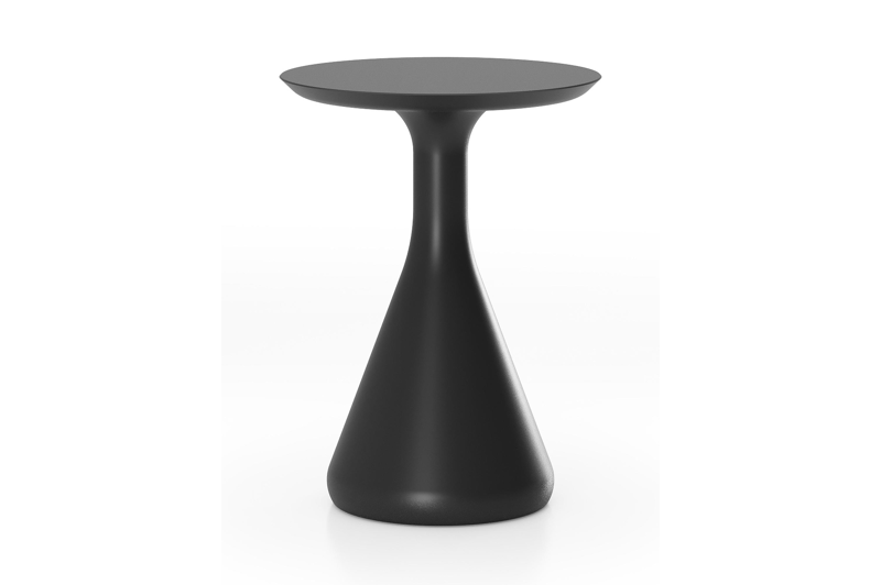 Bomero bijzettafel in zwart aluminium - Dia. 34 x H 46 cm